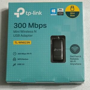TP-Link NIB USB WiFi Dongle Adapter 300 Mbps Mini‎ Wireless Network TL-WN823N